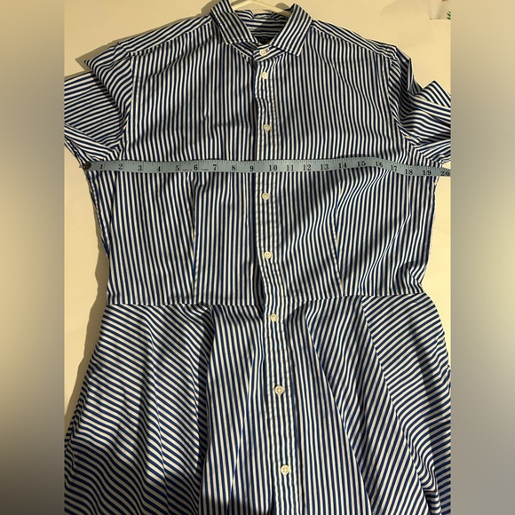 Polo Ralph Lauren blue striped collared dress size 12 - Picture 14 of 16
